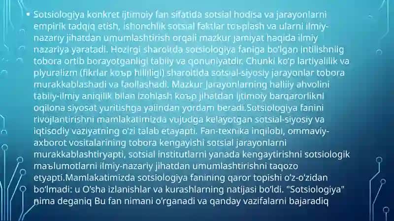 Sotsiologiya Fanining Nazariy Asoslari 4