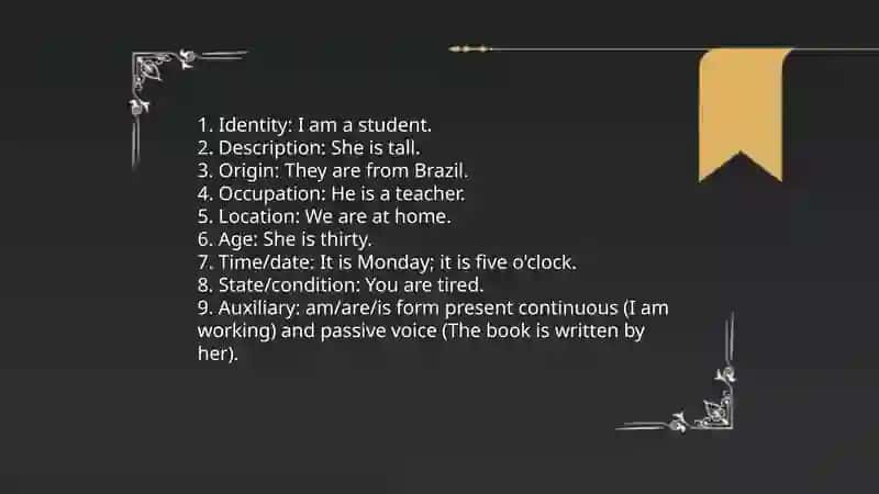 Forms of the Verb "To Be" (Mavzu: To be) 4