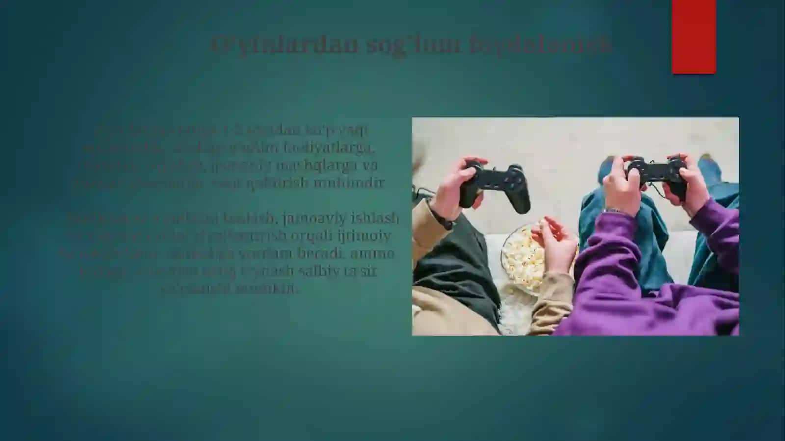 O'yinlar va ijtimoiy faoliyat 4