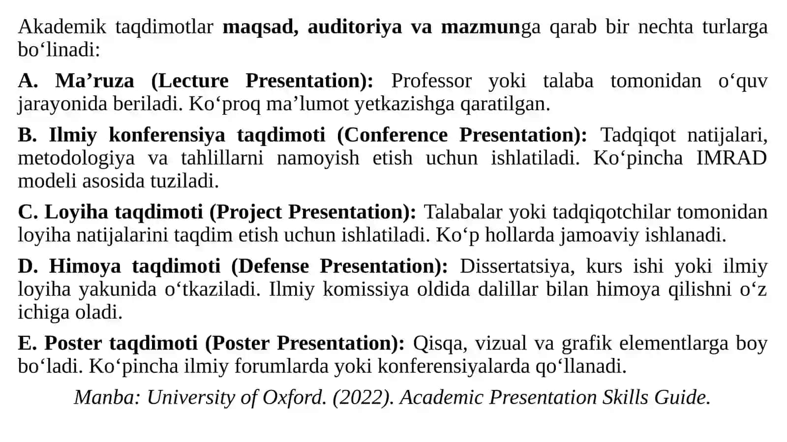 Taqdimottayyorlash va akademik nutq koʻnik malari 4