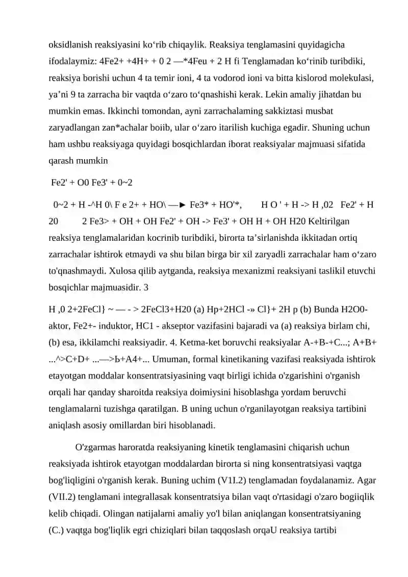 Kimyoviy reaksiya tezligi va unga ta‘sir etuvchi omillar 4