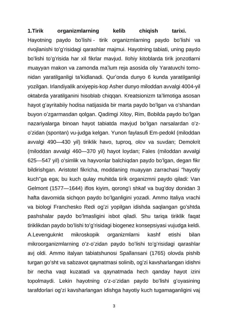 Yer yuzida tirik organizmlarning tarqalishi 4