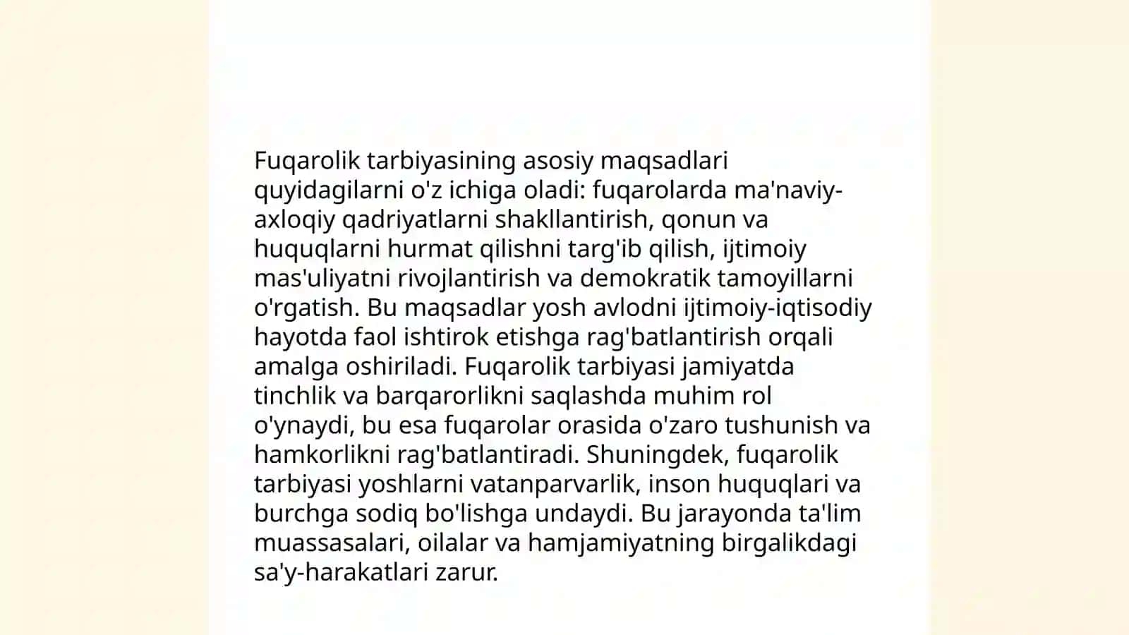 Fuqarolik tarbiyasi 4