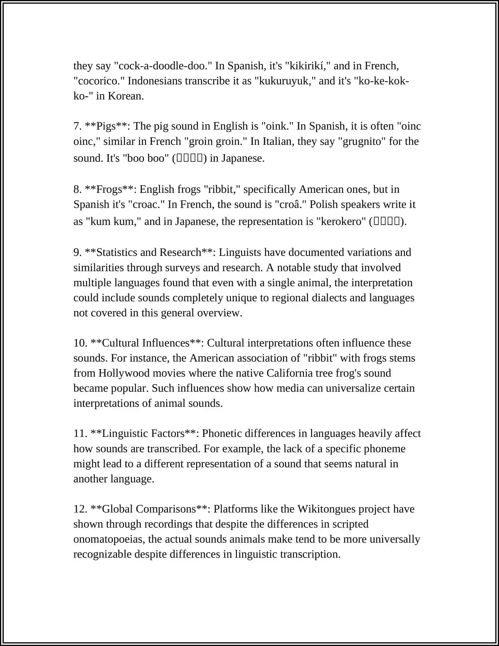 TRANSLATION OF ONOMATOPOEIES 4