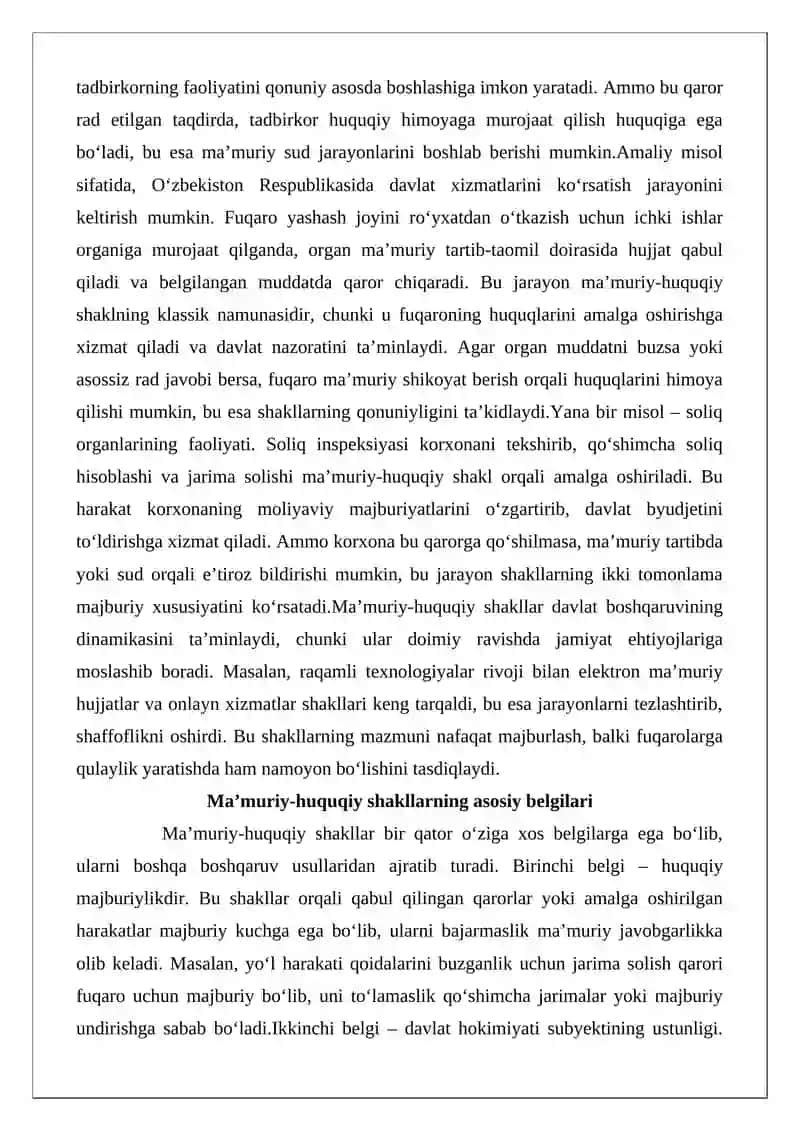 Ma’muriy-huquqiy shakllar tushunchasi 4