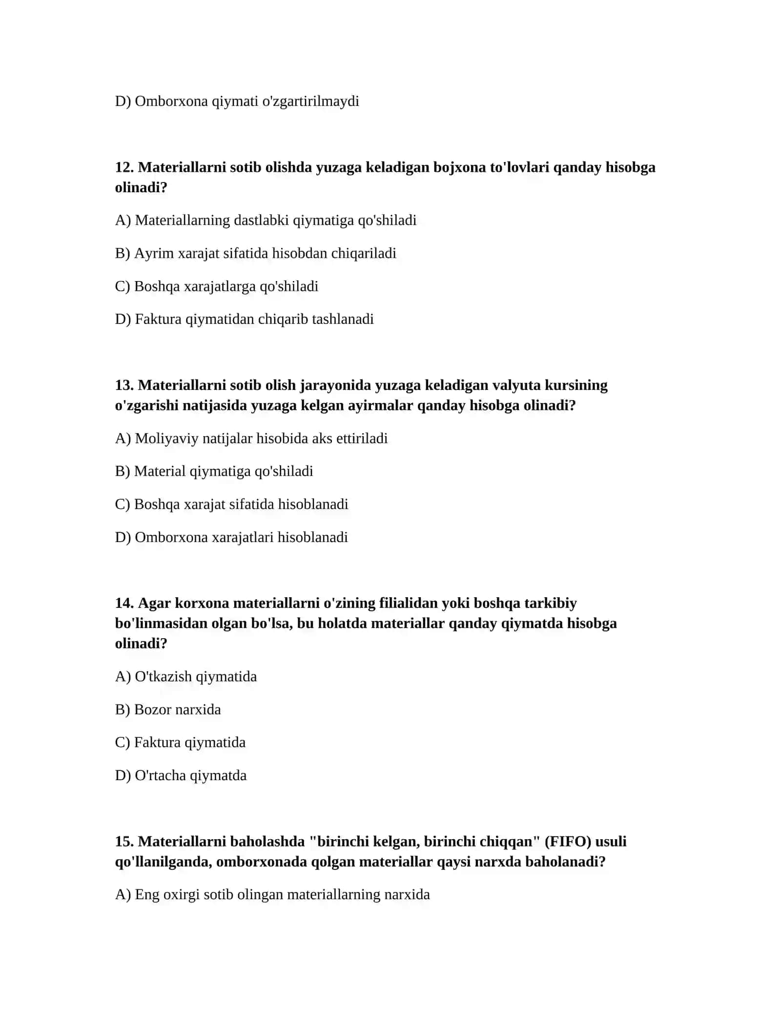 Material xarajatlarining hisobi 4