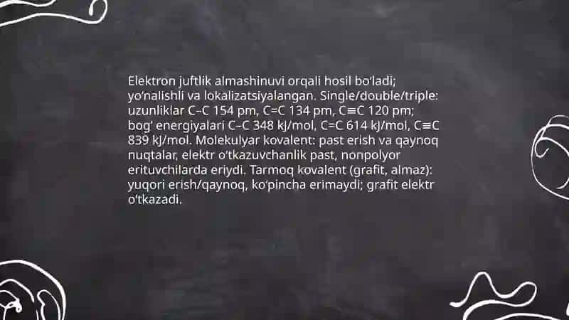 Kimyoviy bogʻning xossalari 4