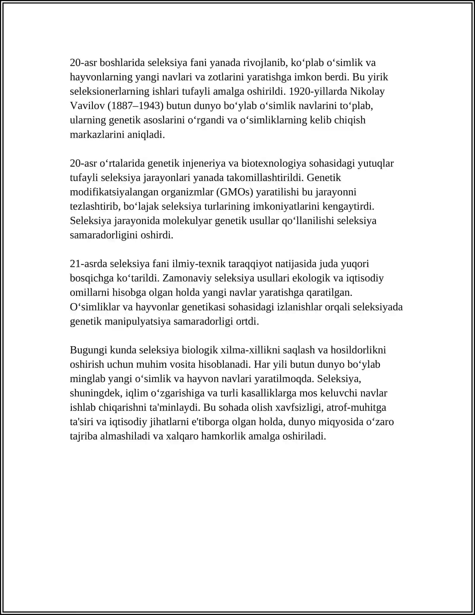 SELEKSIYA FANI SIFATIDA 4