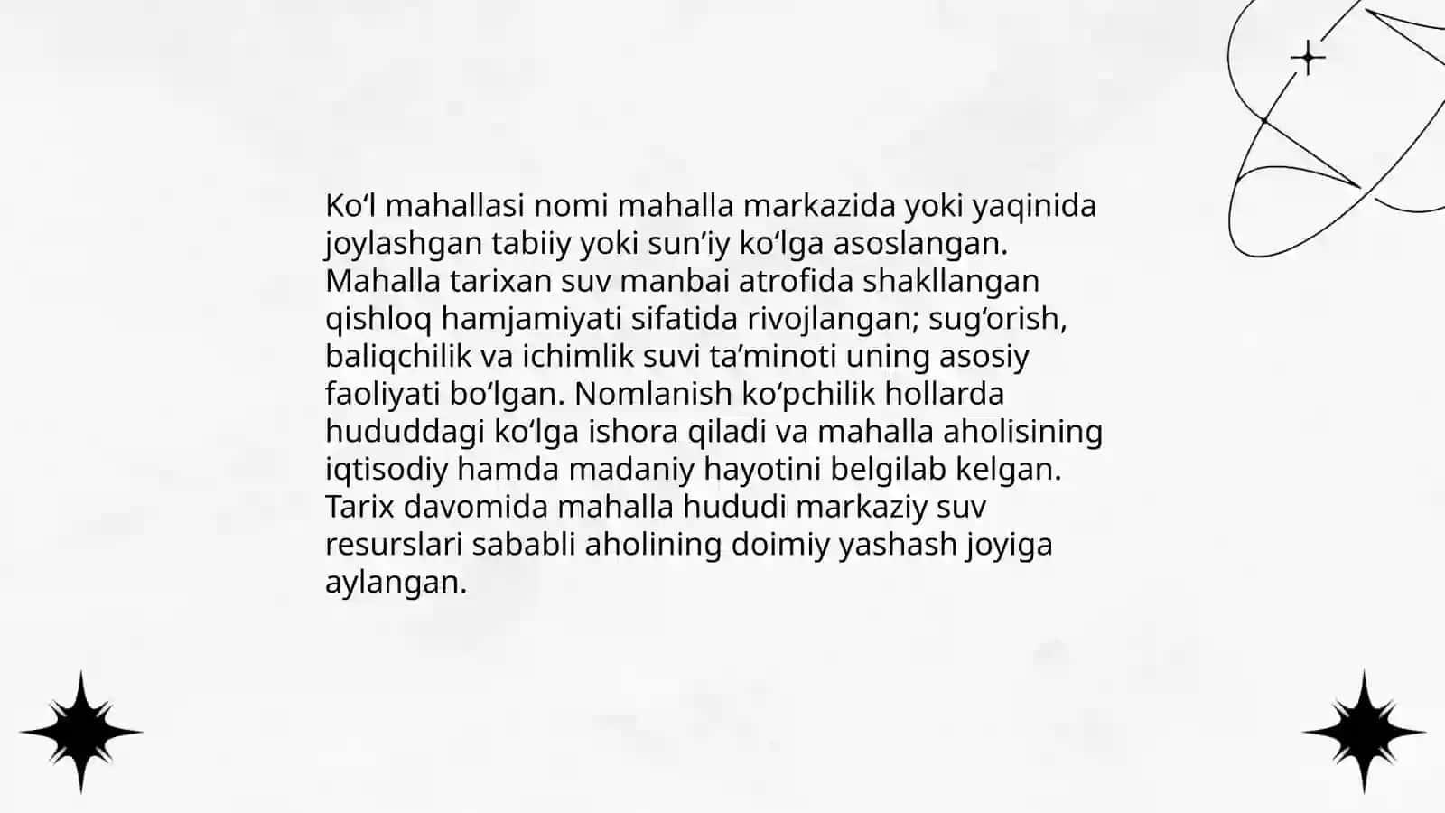 Ko‘l mahallasi haqida malumot 4
