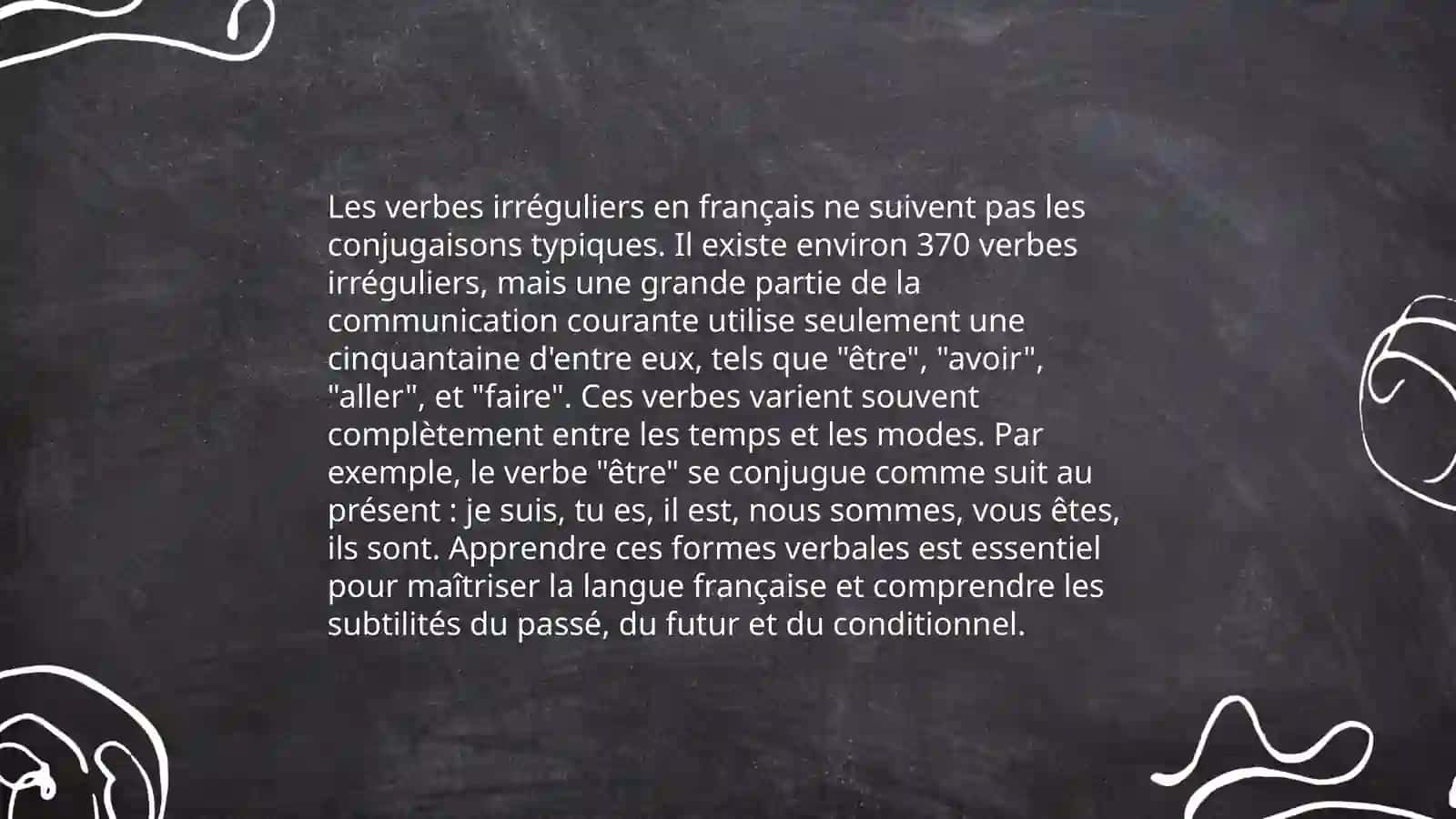 Les verbes en français 4