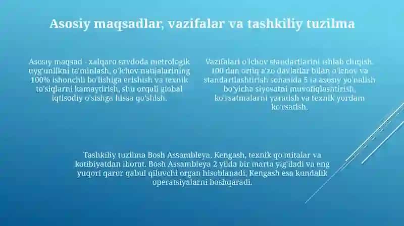 Xalqaro metrologiya tashkilotlari 4
