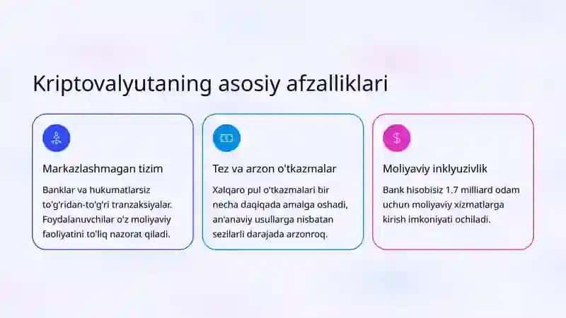 Kriptovalyutalar bozori: Afzallik va xavflar 4