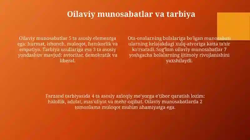Oilaviy qadriyatlar 4