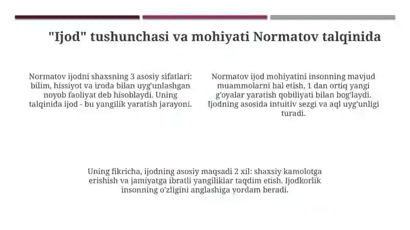 Ijod sehri Umarali Normatov asari tahlili 4