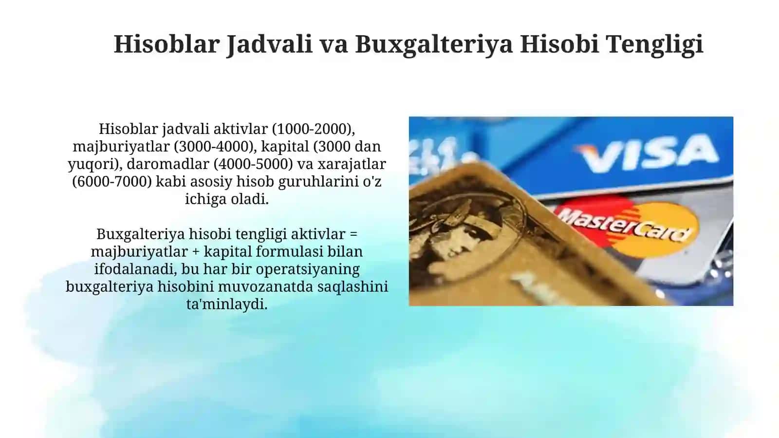 Debit va Kredit tizimlari 4
