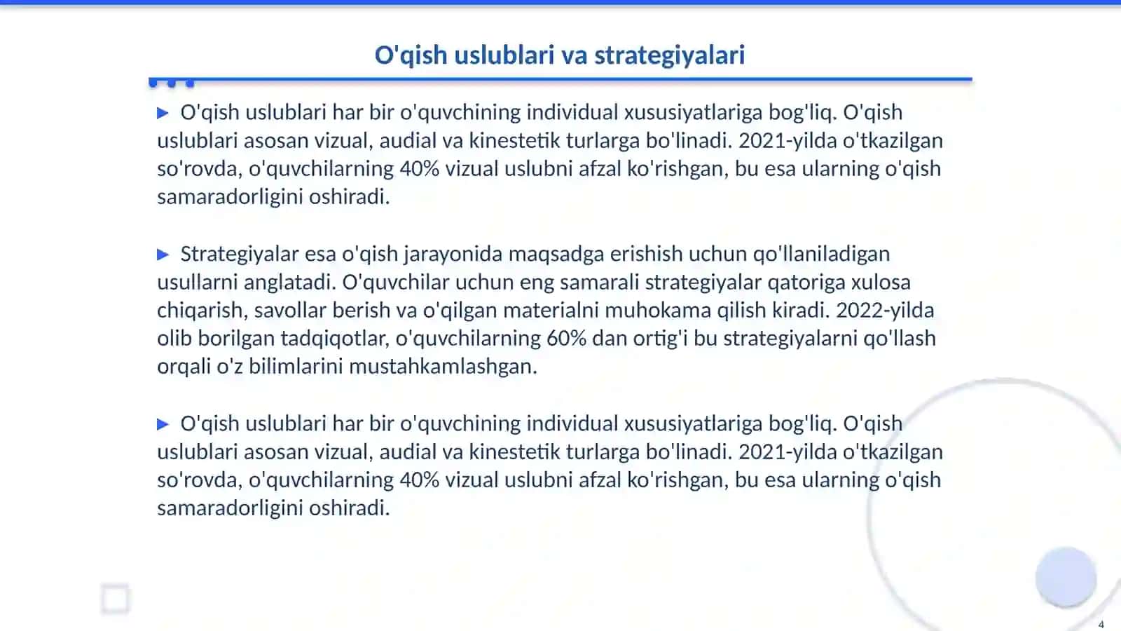 To'g'ri,tez va ongli o'qishga o'rgatish usullari 4
