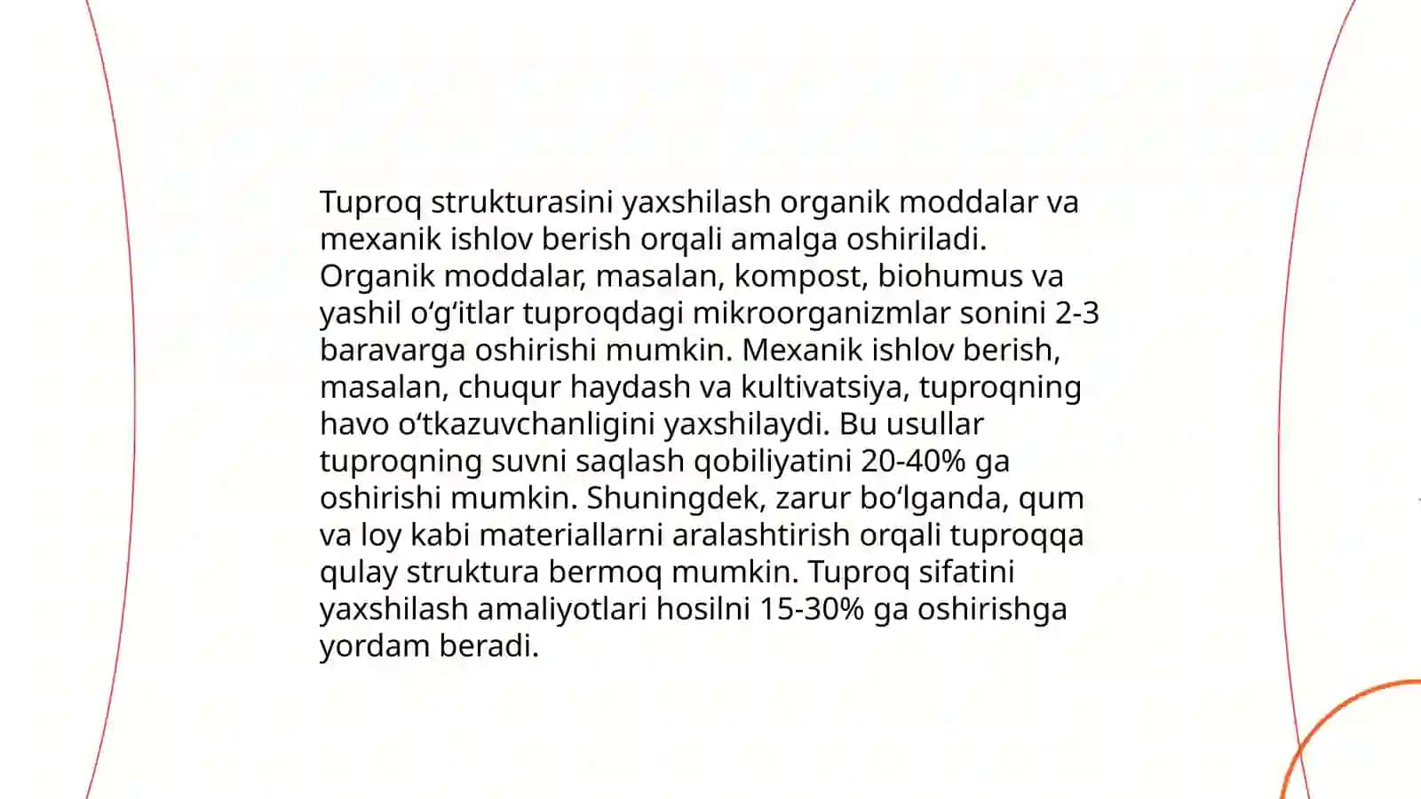 Yerga ishlov berish usullari 4