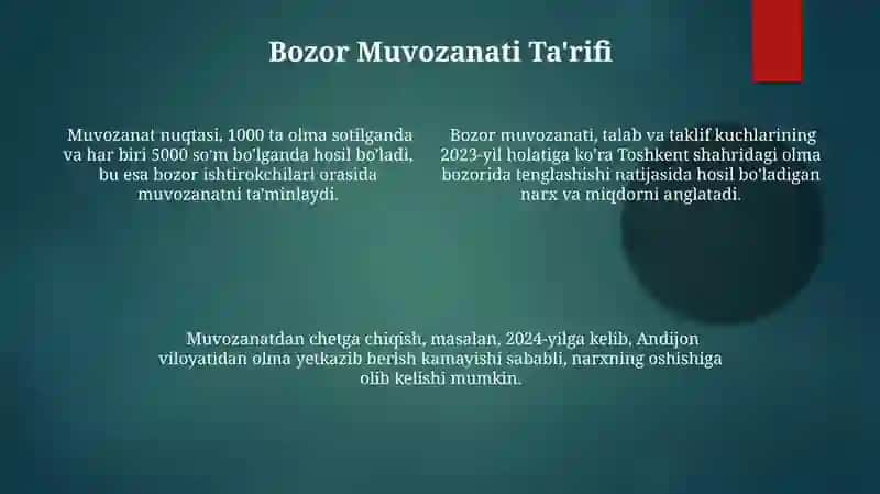 Bozor muvozanati 4
