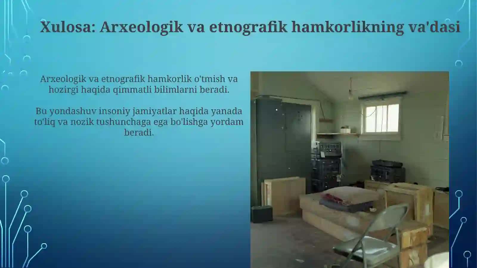 Arxeologik va etnografik tadqiqotlarning ozaro integratsiyasi 4