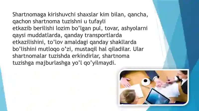 Shartnomalarni tuzish bo'yicha asosiy qoidalar 4