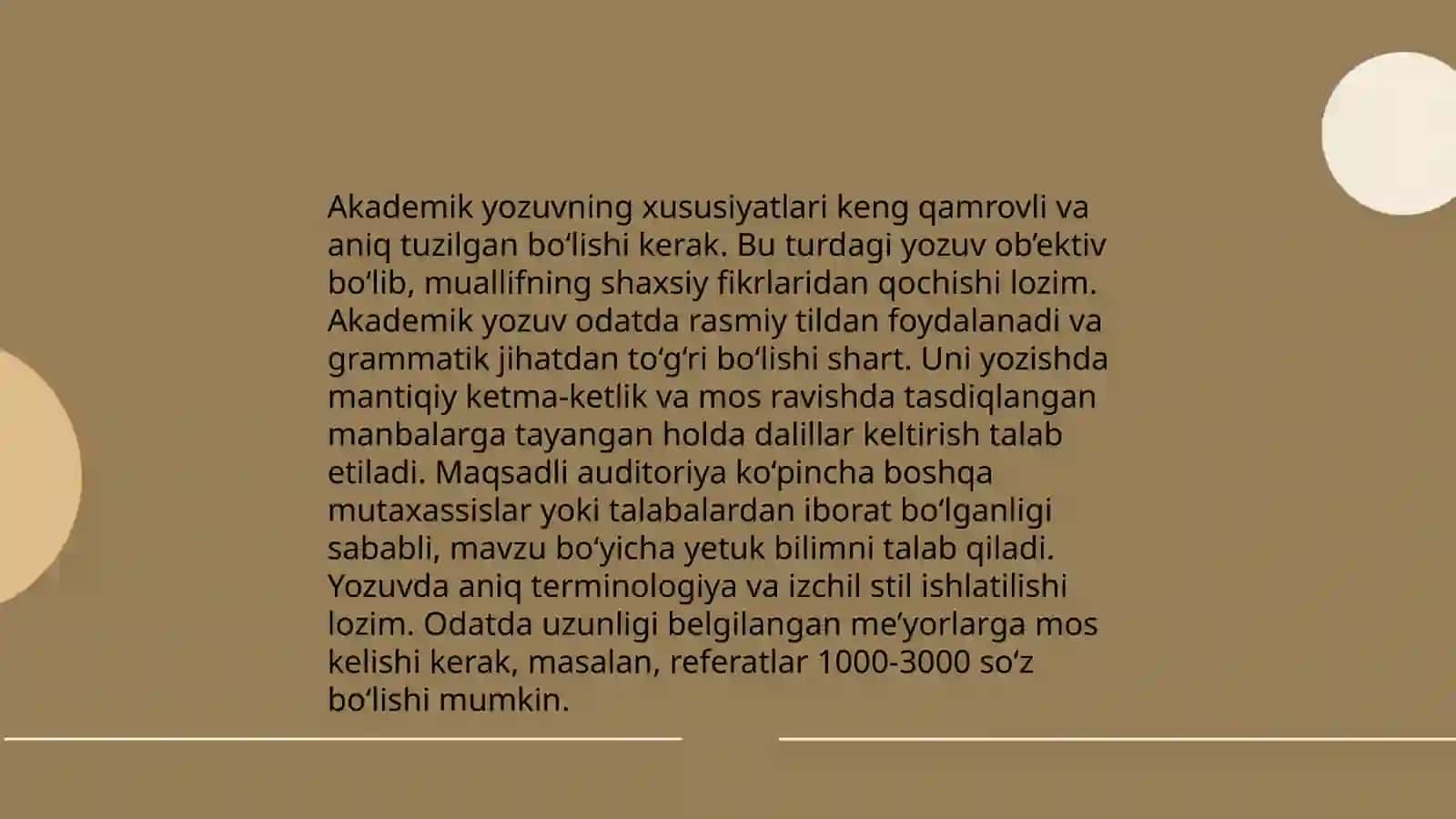 Akademik yozuv va axborot. Axborot turlari 4