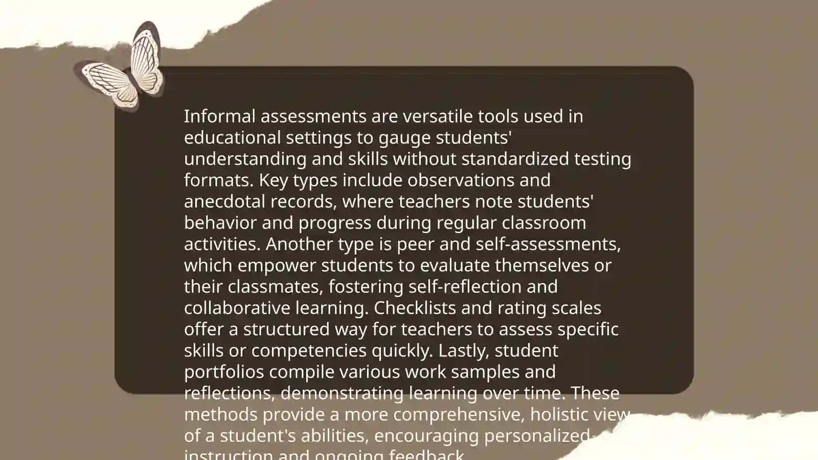 Formal and informal assessment 4