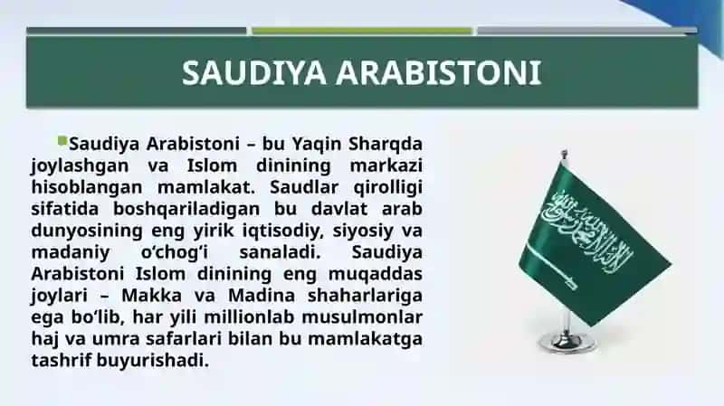 Saudiya Arabistoni iqtisodiy holati 4