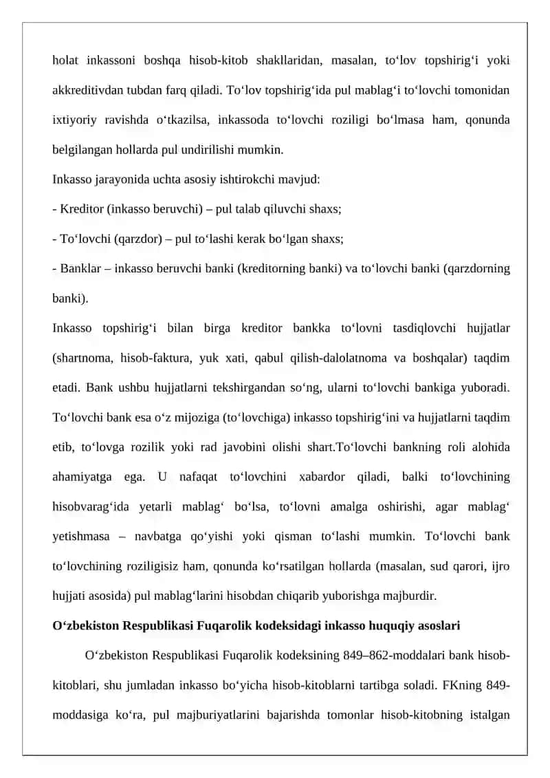 Inkasso bo‘yicha hisob-kitoblar 4