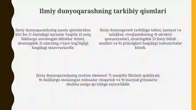 Ilmiy dunyoqarash 4