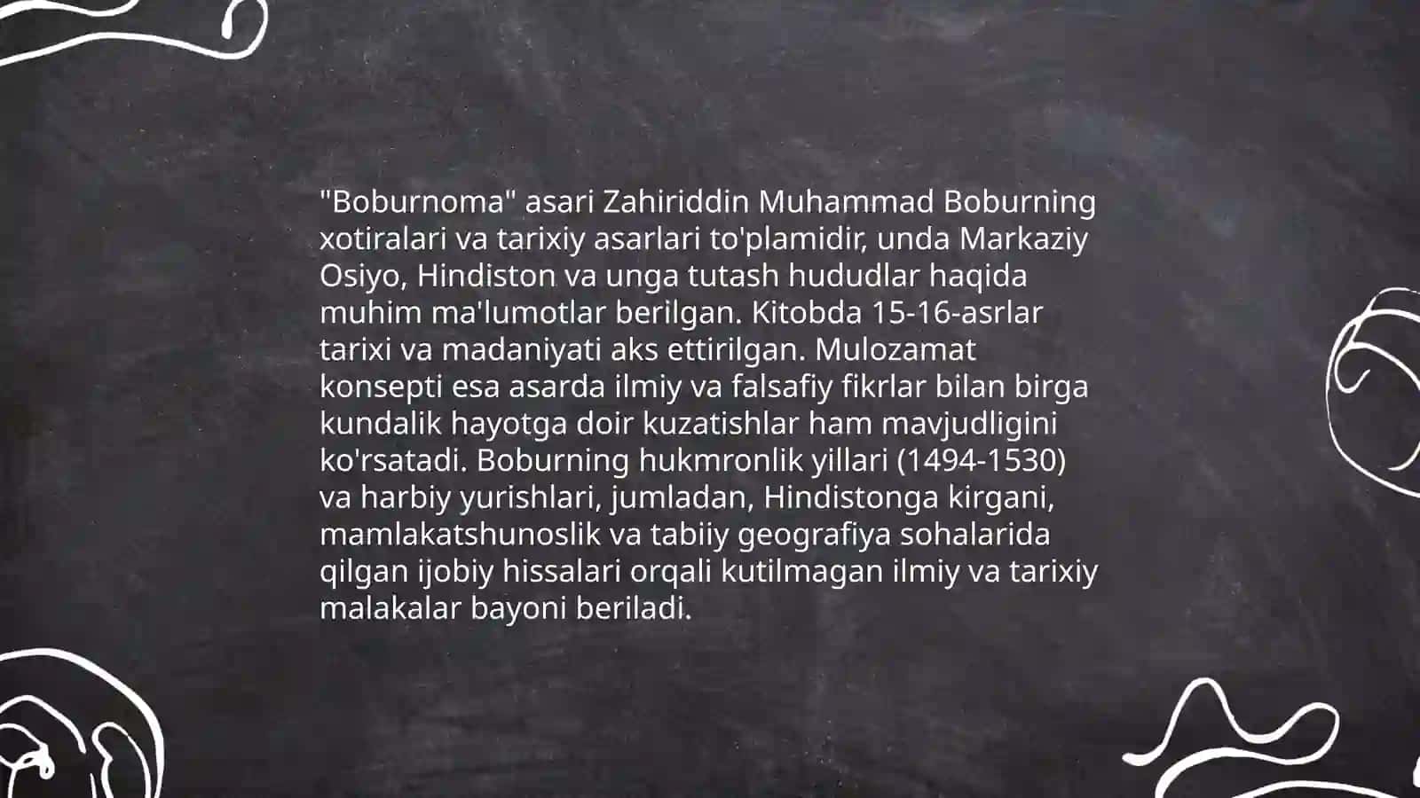 Boburnoomada mulozamat konsepti va uning tarjima muommolari 4