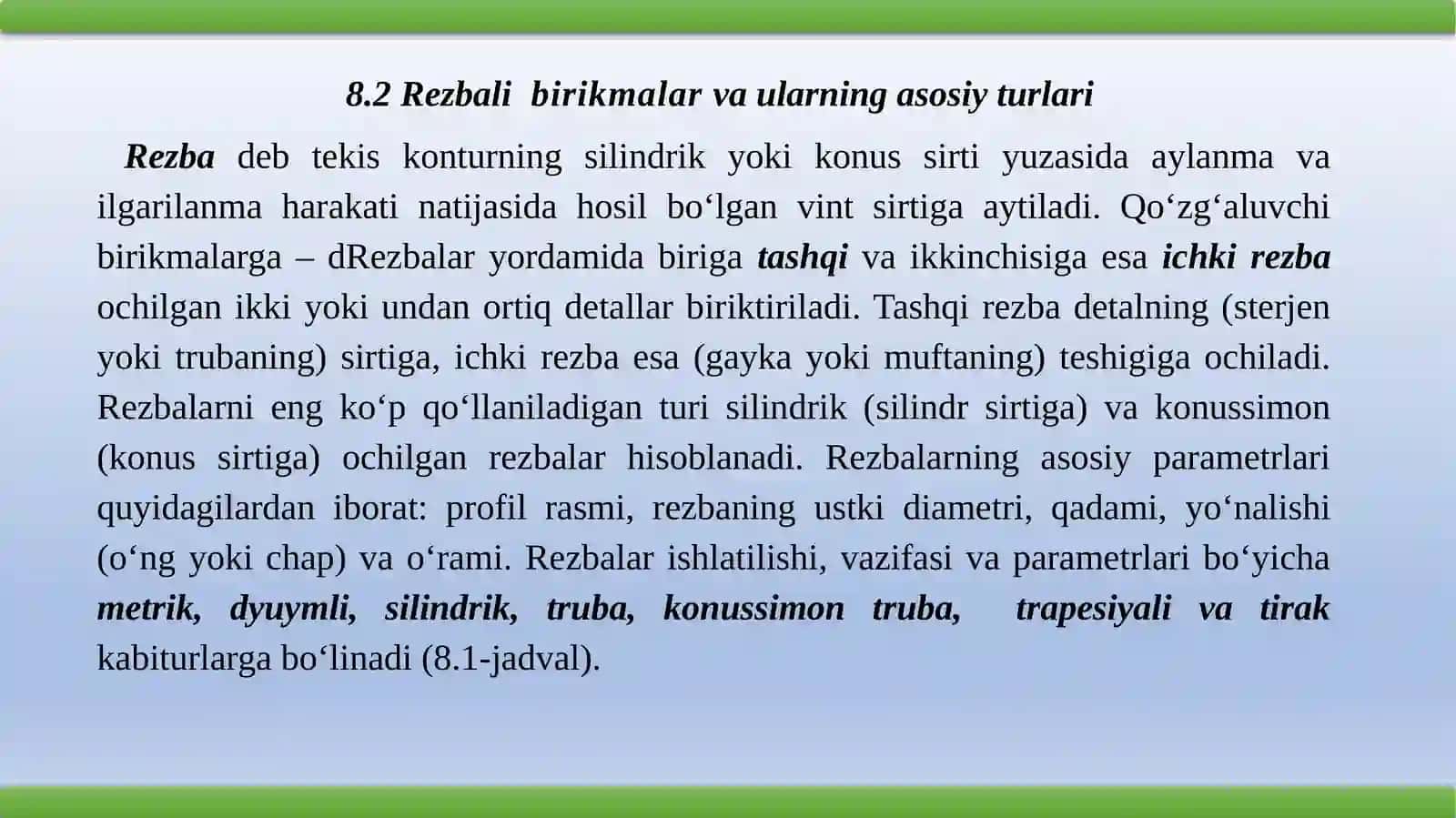 Muhandislik va kompyuter grafikasi fanidan 4