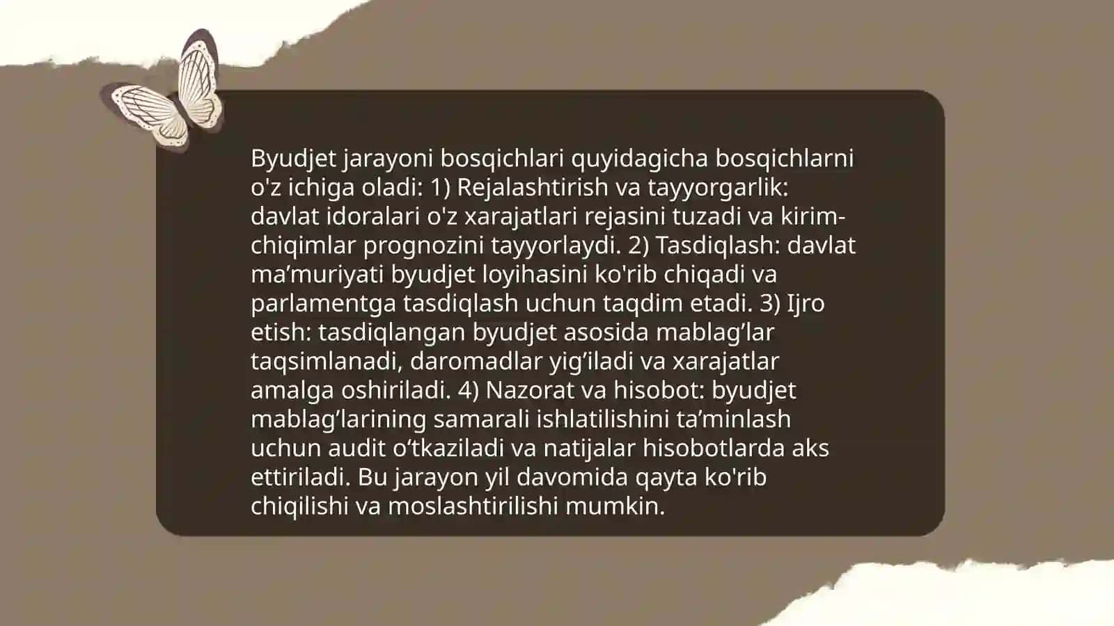 Byudjet nazorati va elementlari 4