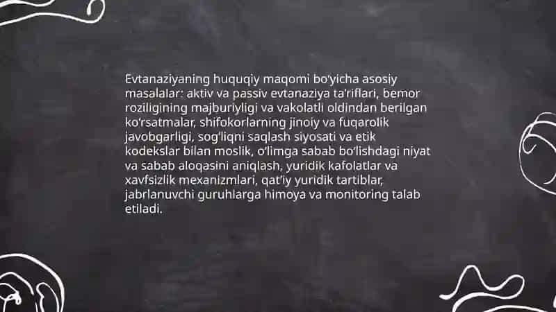 Evtanaziya muammolari 4