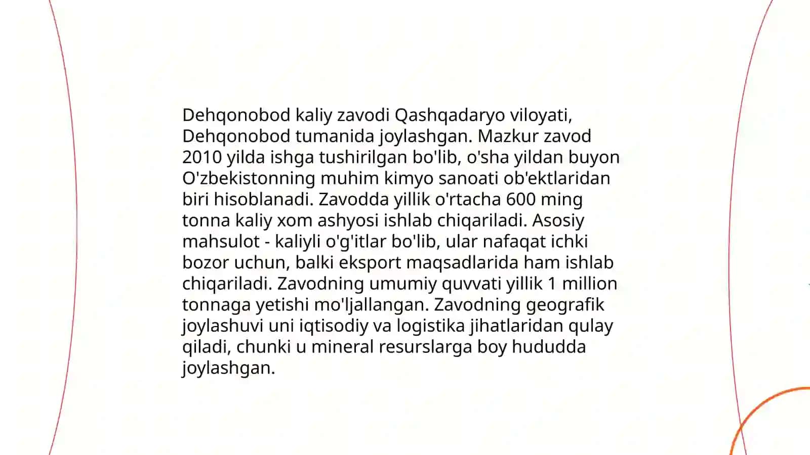 Dehqonobod kaliy zavodi haqida 4