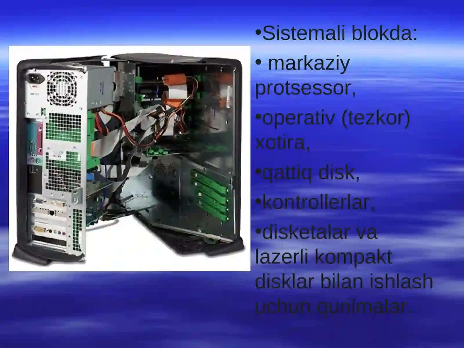 EHm arxitekturasi.Qurilmalar vazifasi va ishlash prinsipi 4