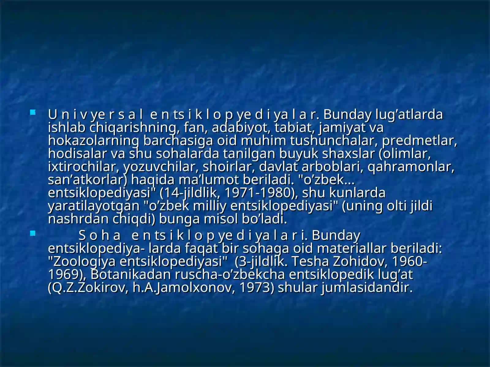 Soha Lug’atlari  haqida ma’lumot 4