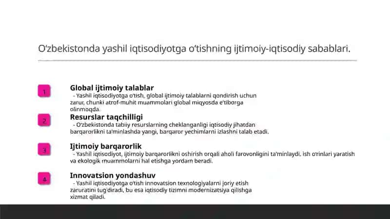 Yashil iqtisodiyot 4