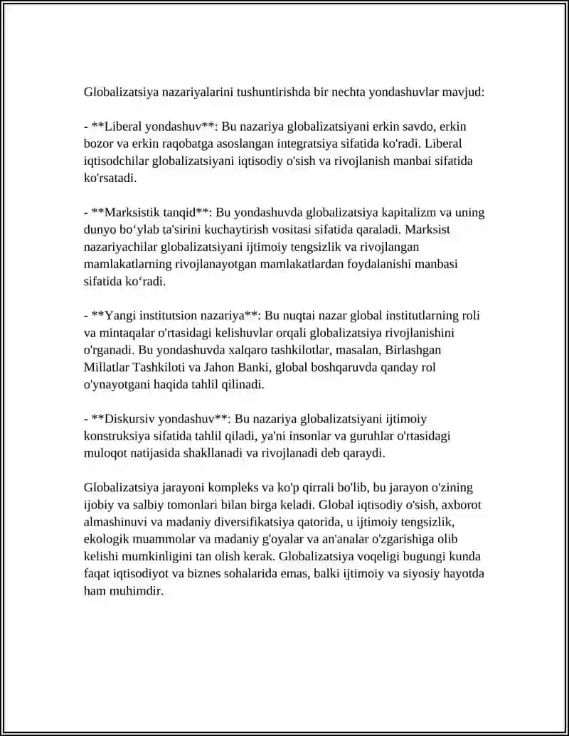 GLOBALIZATSIYA 4