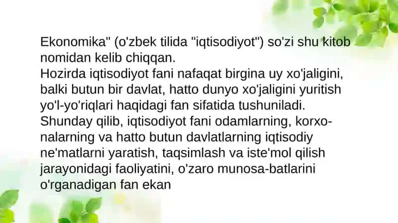 Iqtisodiyot haqida 4