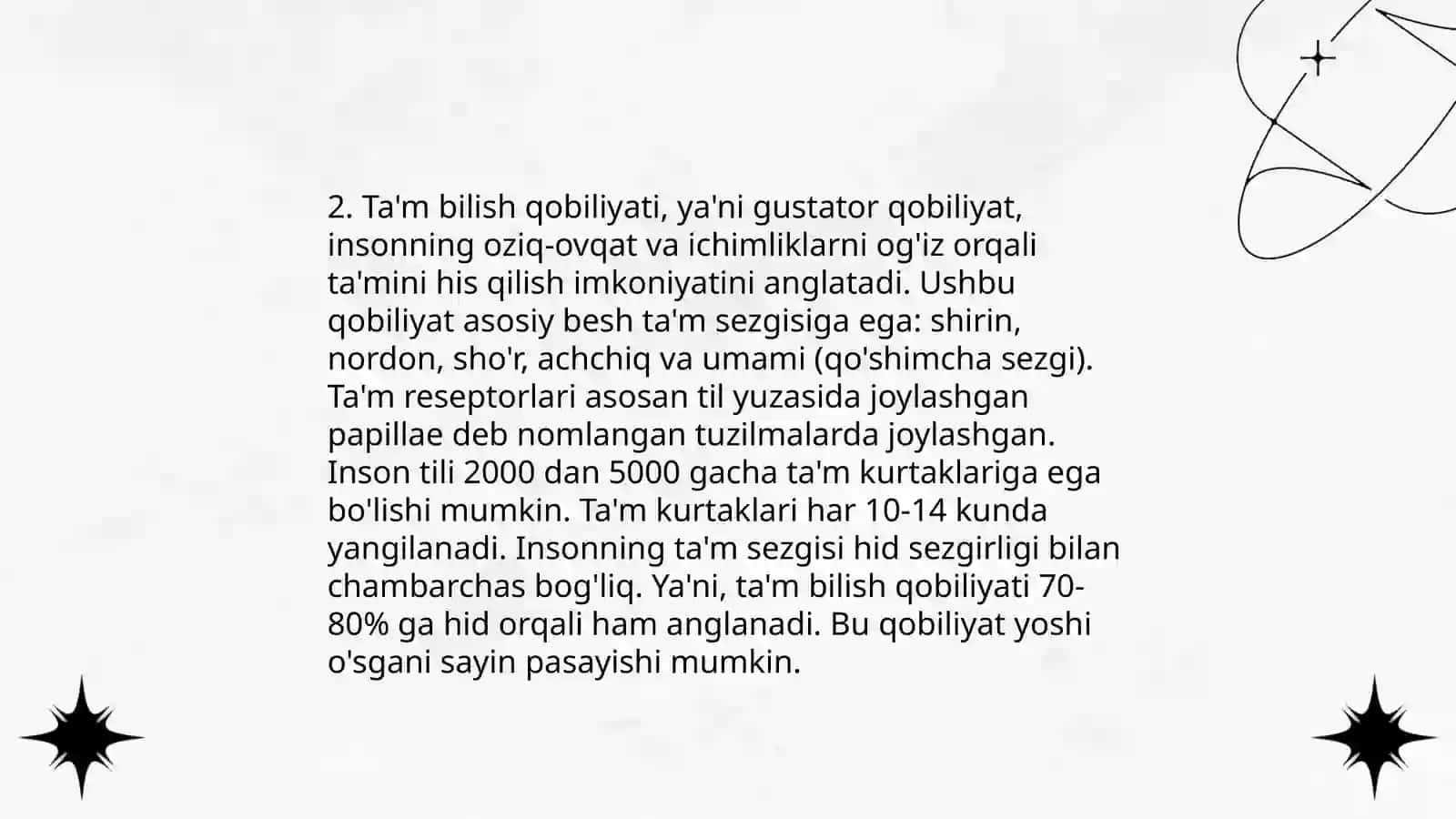 Ta'm bilish a'zosi 4