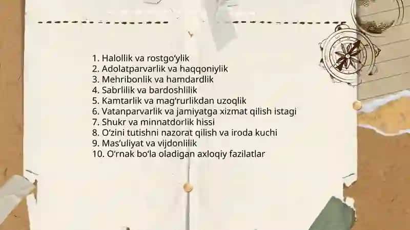 Komil insonning axloqiy sifatlari 4