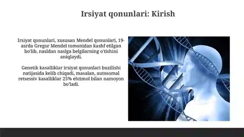 Belgilarning irsiylanish qonuni 4