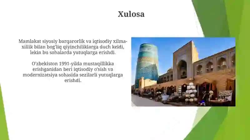 Mustaqillikning Dastlabki Yillari 4