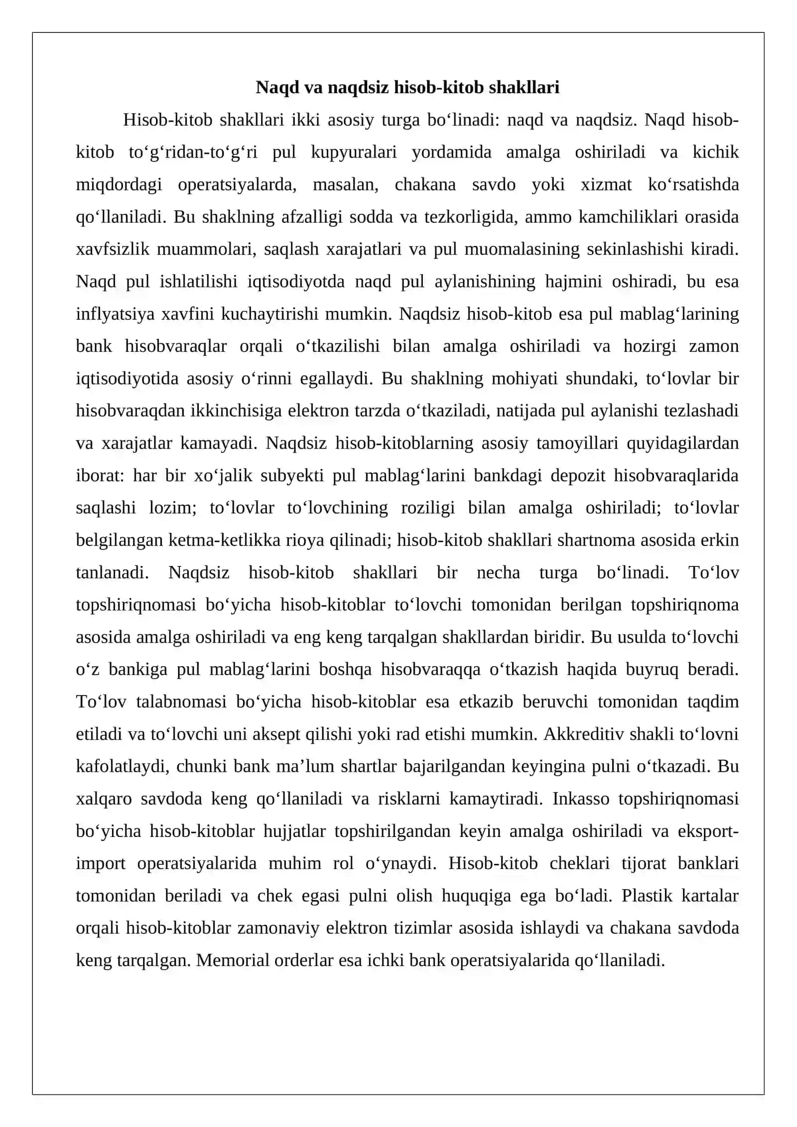 To‘lovlar bo‘yicha hisob-kitoblar auditi 4