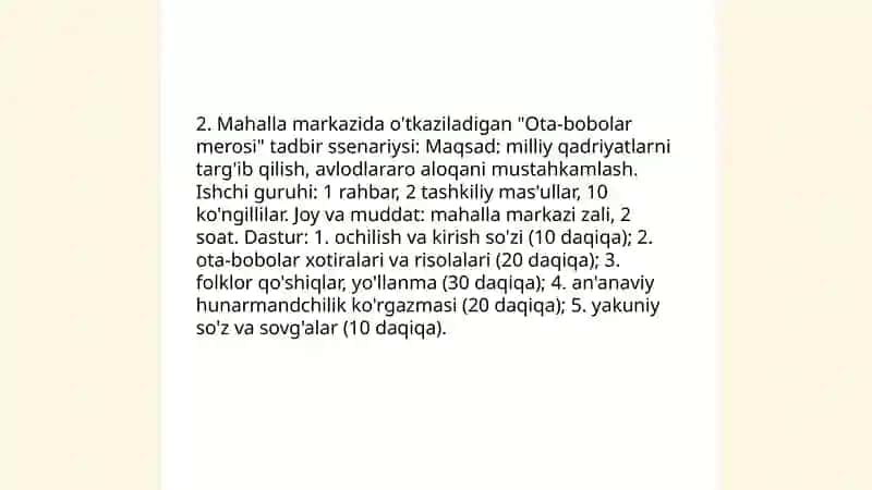 Manaviy merosimizni asrash va targib etish 4