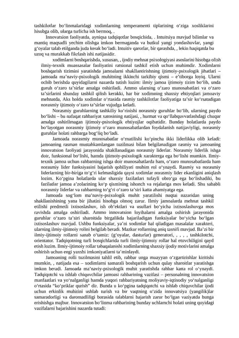 Ilmiy-texnik tashkilotlarda xodimlar mexnatini tashki etish 4