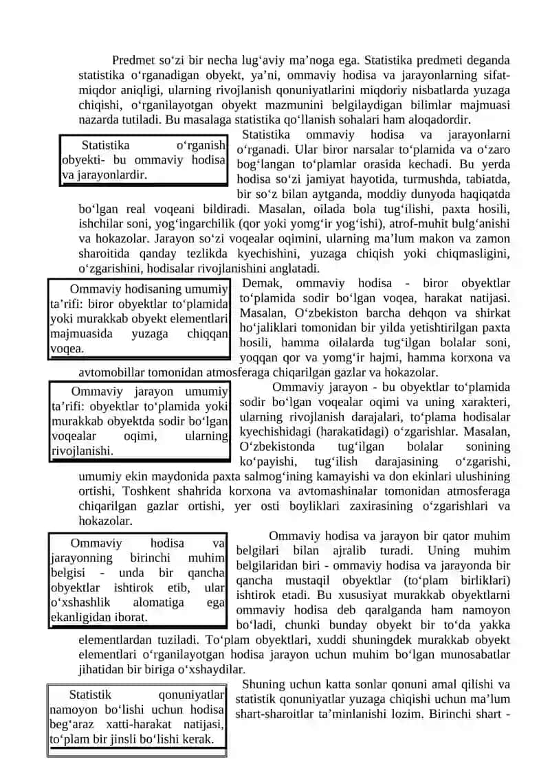 STATISTIKA FANINING PREDMETI VA USLUBI 4