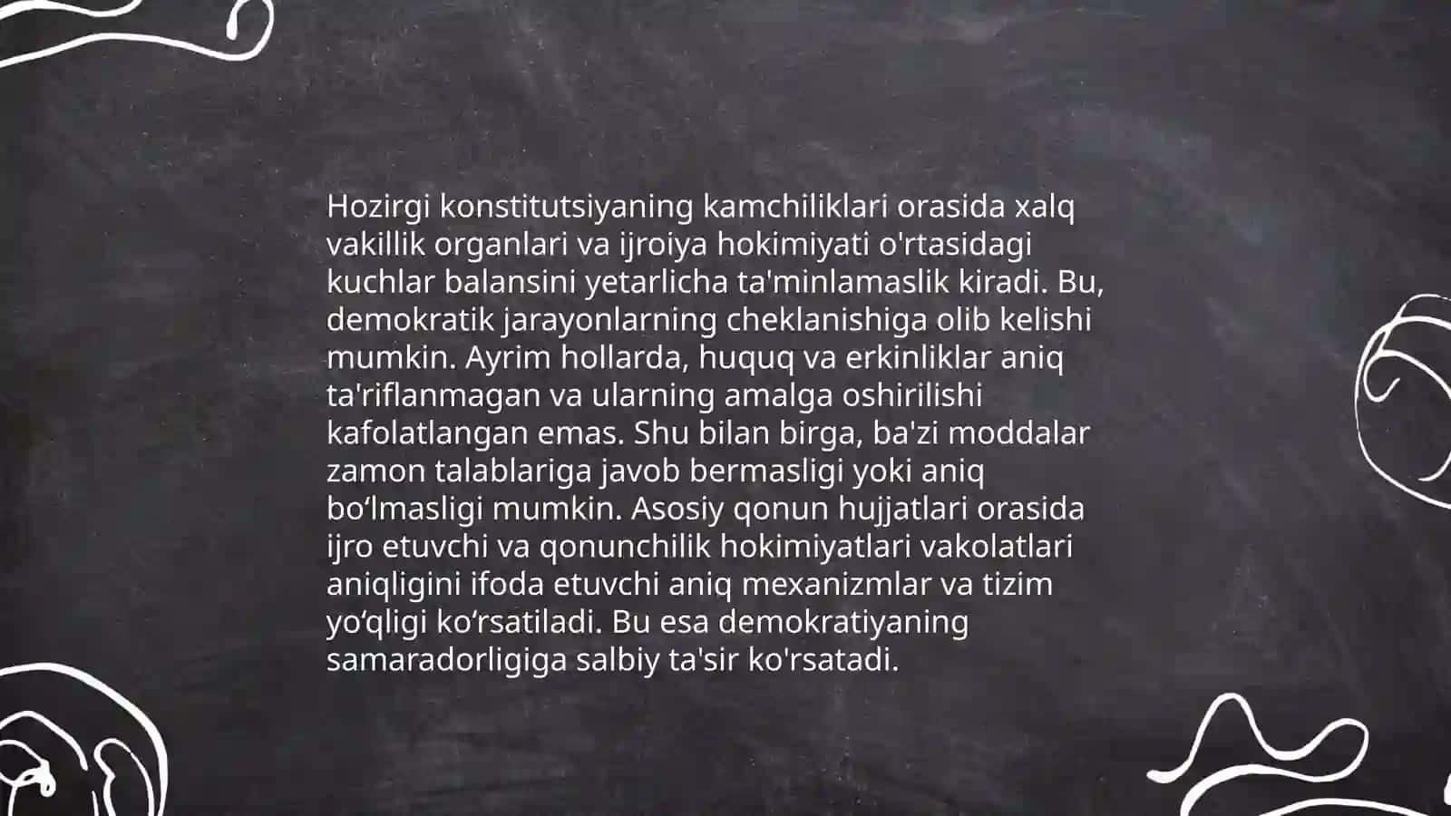 Yangi konstitutsiyaning asosiy maqsadlari 4