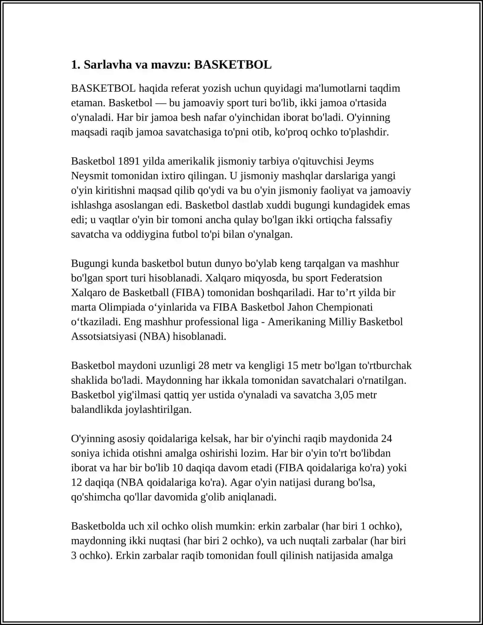 BASKETBOL 4