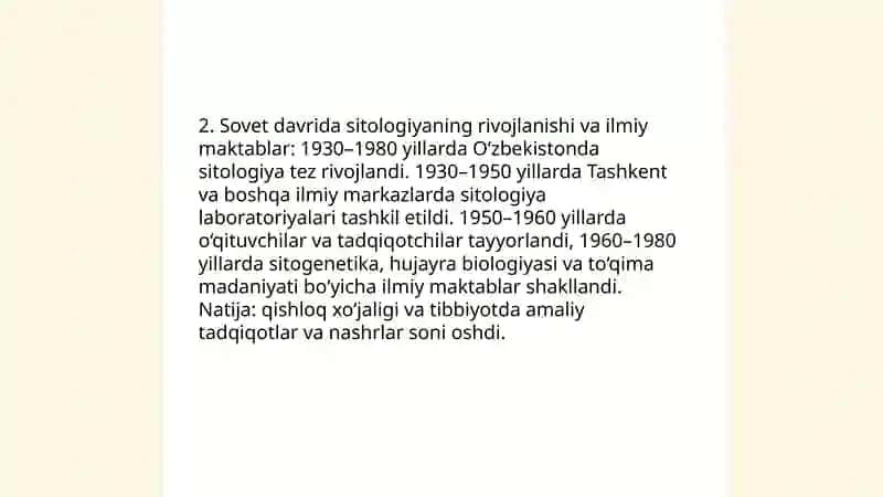 Sitologiya fanining rivojlanish tarixi 4